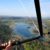 Vue fantastique au dessus des lacs